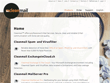 Tablet Screenshot of cleanmail.ch